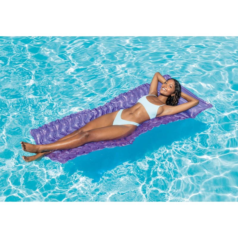 Intex Tote 'N Float Wave Mat Durable Vinyl Floating Inflatable