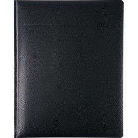 Manager-Timer Tucson schwarz 2023 - Cheftimer 21,7x26,6 cm - 1 Woche 2 Seiten - 160 Seiten - Tucson-Einband - Alpha Edition