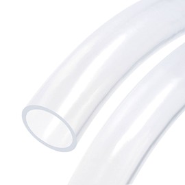 sourcing map PVC Transparent Hose Vinyl Hose 50 mm ID 58 mm OD 1 m Flexible Lightweight for Water Hose, Air Line
