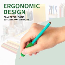 6Pcs Colour Special Supplies Foam Pencil Grips Soft Foam for Adults,Open Slip Insert Pen Paint Brush Holder Ergonomic Right Left-Handed Use for Education and Handwriting, Drawing, Office Supplies