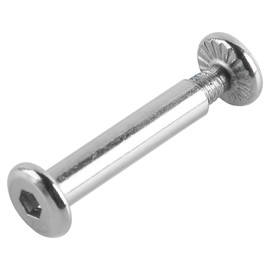 VOANZO Nut Round Head Screws Iron Skate Wheel Bolt Set Skate Shoes Accessories Inline Roller Axles Bolts Nuts for Roller Skates 30x6mm