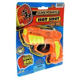JA-RU Super Bang Small Cap Guns Hot Shot (1 Toy Guns) Fake Guns for Boys Kids Plastic Pistol Toy. Costume and Play Prop Toys Shooter Games. Party Favors Stocking Stuffers Goodie Bags.929-1A