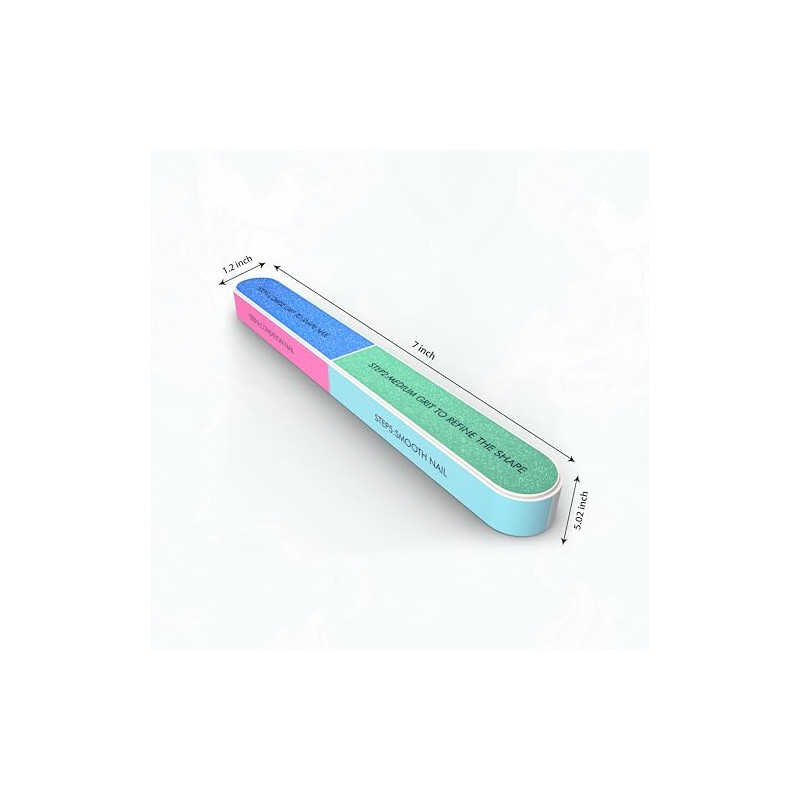 Bloque pulidor de uñas de 7 vías para uñas naturales,