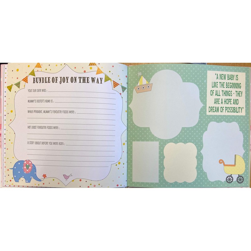 Baby's My First Year Record Log Book to Commemorate Birth