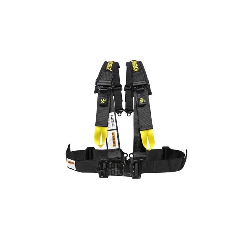 Wuidail 4 Point Harness Seat Belt with 2 Inch Padding