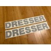Aftermarket DRESSER 40” Logo Decal Stickers (SET of 2) Bulldozer
