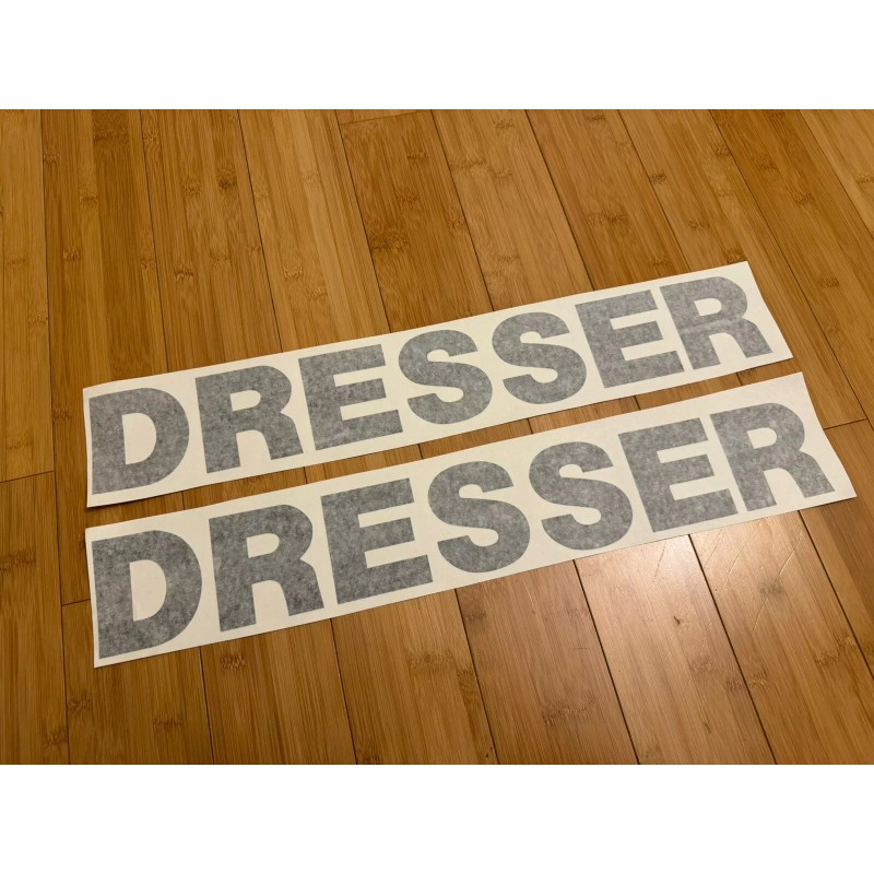 Aftermarket DRESSER 40” Logo Decal Stickers (SET of 2) Bulldozer