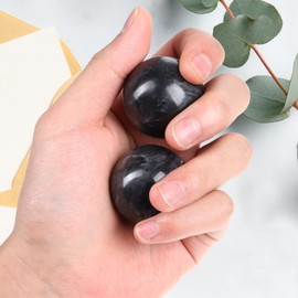 COHEALI Yin Yang Baoding Meditation Balls Marble Chinese Sound Balls Jade Hand Massage Balls Exercise Balls Massage Ball Health Pack of 4
