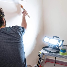 KODA Multidirectional LED Work Light with 120V Outlets and USB Charging