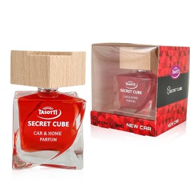 Tasotti Car Air Freshener, Luxury Perfume for Car and Home, Long-Lasting Air Freshener and Odor Eliminator, Secret Cube Collection (New Car)
