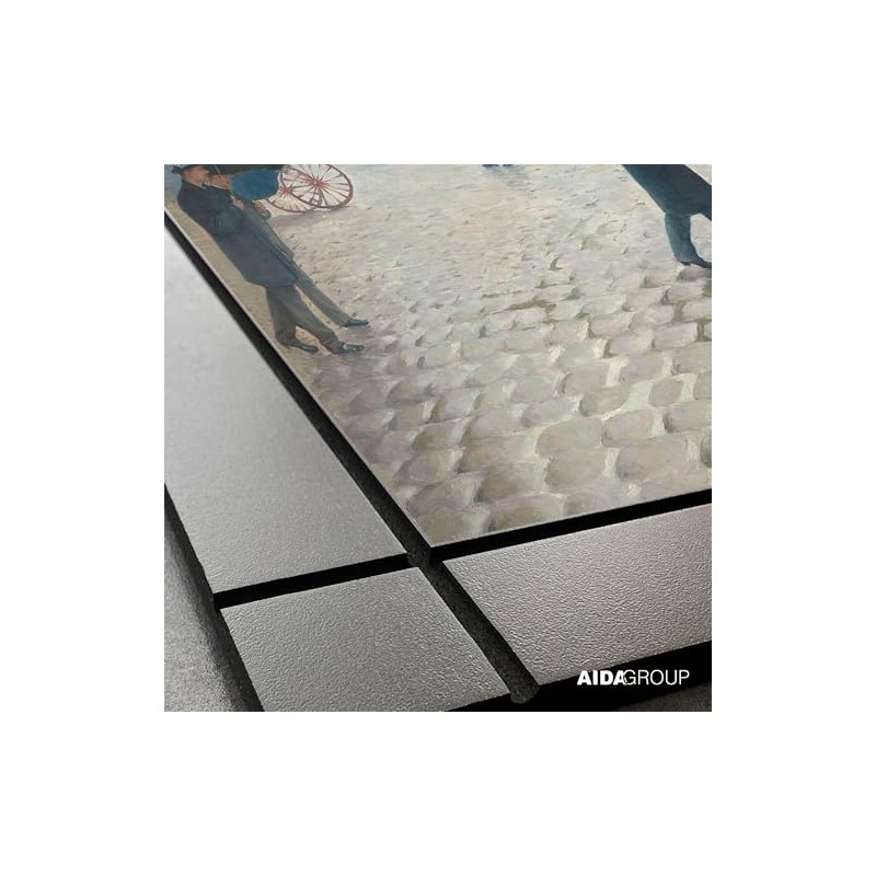 CUADRO DECORATIVO DE MADERA CALLE DE PARÍS, DÍA LLUVIOSO DE