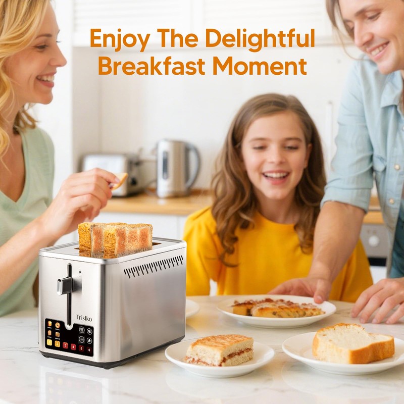 ® Touch Screen Toaster 2 Slice,Smart Toaster with Digital Timer,
