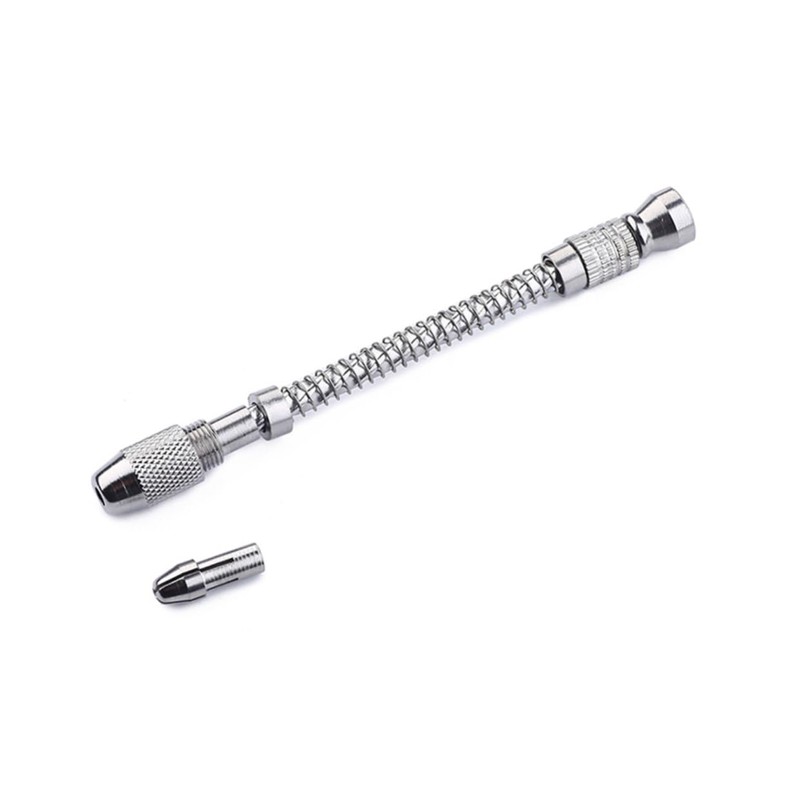 WOONEKY Mini Hand Drill Spiral Bit Semi-auto Pin Vice Drill
