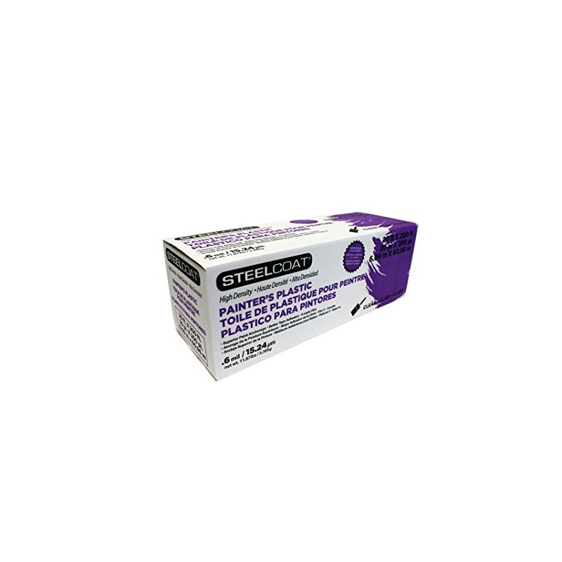 STEELCOAT FG-P9934-19A High Density Painter's Plastic, 20' x 200'