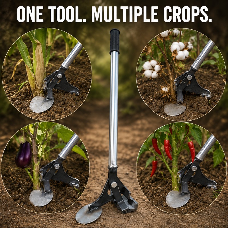 Multifunctional Manual Root Puller Tool for Corn, Cotton, Eggplant, Chili