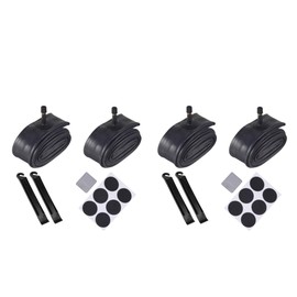 Bike and Baby Wheel Repair Kit: 2 Packs of 12.5"x2.25 Replacement Inner Tubes, 2 Sets of Bicycle Tire Pry Bars 6 Pieces Replacement Tools, 3 Packs of 1.75/2.125 Bicycle Inner Tubes and Pry Bars.