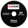 Saxton GPB8560T 85mm x 60T HSS Circular Saw Blade Compatible with Worx Worxsaw Bosch Makita Ryobi