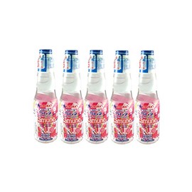 Japanese Ramune Lychee 200ml 5 Bottles ラムネ ライチ 5本セット