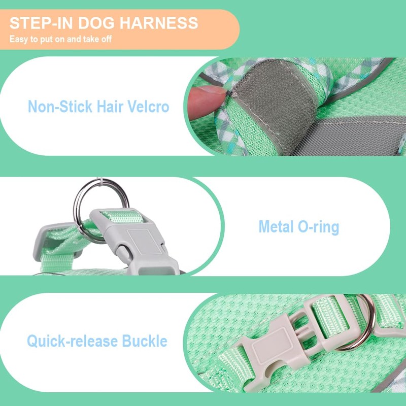 DoggieKit Dog Harness for Small Medium Dogs No Pull Adjustable