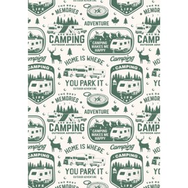 Camping Journal & RV Travel Logbook: RV Trip Caravan Holiday Campsite Record & Adventure Travel Notebook