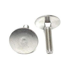 (10) 5/16-18x1-1/2 Stainless Steel Elevator Bolt Square Neck (1-3/16 Diameter Head) 18-8