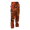 Rothco Color Camo Tactical BDU Pant, Savage Orange Camo, Medium