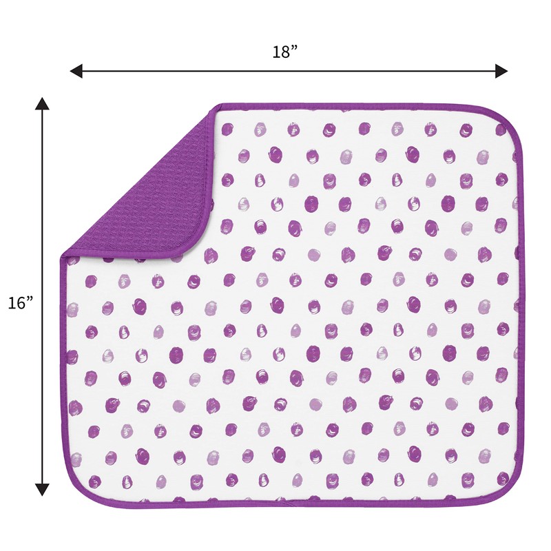 S&T INC. Absorbent, Reversible Microfiber Dish Drying Mat for Kitchen,