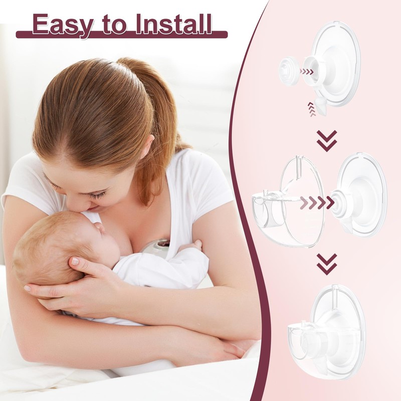 Two Complete Sets Compatible with Momcozy M5 Breast Pump Replacement