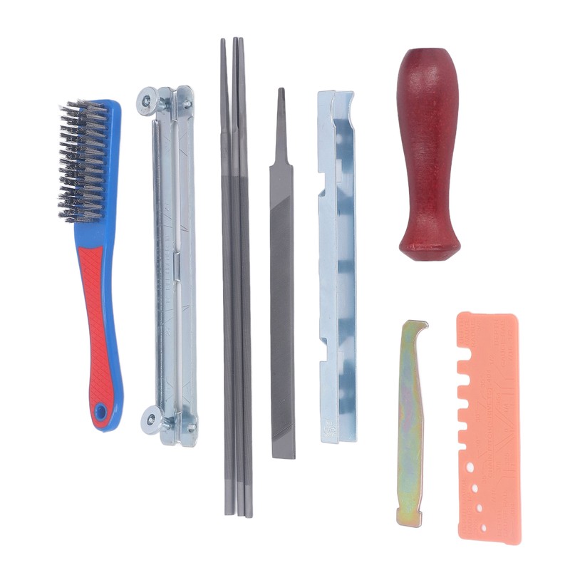 11Pcs Chainsaw Sharpener File Chain Saw Teeth Sharpening Tool Set