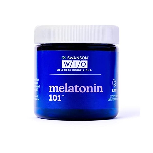 Swanson WIO™ melatonin 101™ for Better Sleep, Relax, Relaxation, Circadian