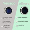 yeuago 12 Pack Solar Mason Jar Lid Lights - 30