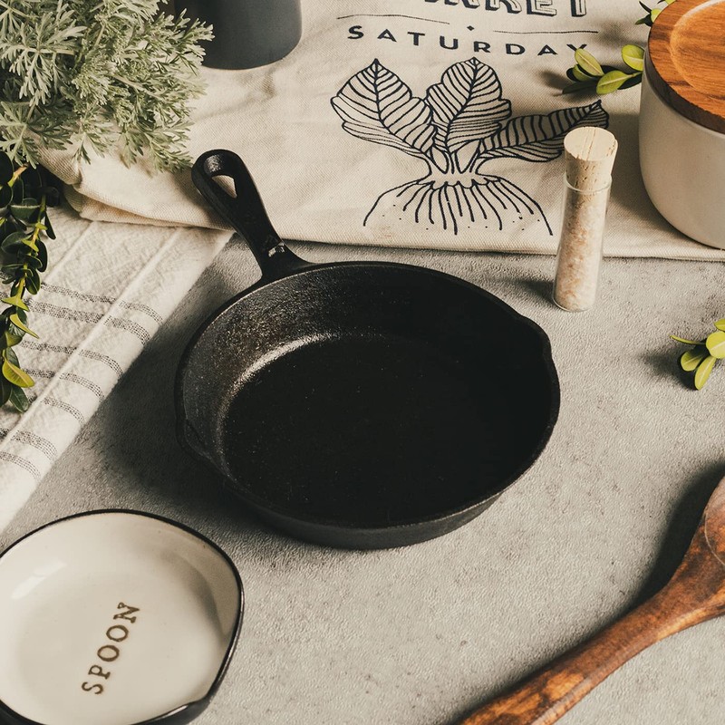 Backcountry Iron 6-1/2 Inch Round Small Pre-Seasoned Cast Iron Skillet