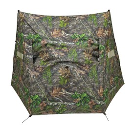 ALPS OutdoorZ Dash Camo Panel Hunting Blind with Hybrid 2 Person Ground Pop Up Design for Quick Deployment, Wide Window, and Interior Mesh Pocket, Mossy Oak Obsession