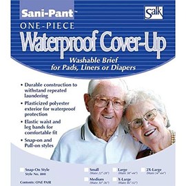 Salk Sani-Pant Cover-Up Diaper Cover, Snap-On, X-Large, Each