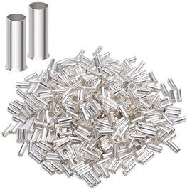 XHF 1000 PCS AWG 22/0.5mm² Non Insulated Wire Ferrules Crimper Plier Insulated Crimp Pin Terminal Cord End Terminals