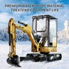 Upgraded Mini Excavator Cover, Waterproof Small Excavator Cover, Clear Enclosure
