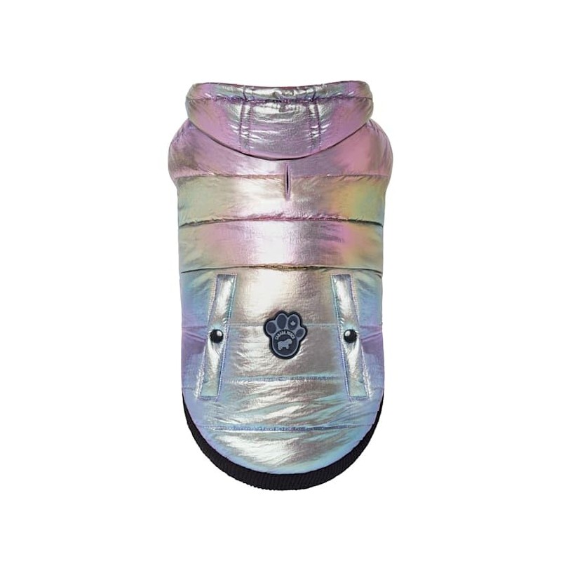 Canada Pooch Iridescent Shiny Puffer Vest for Dogs, 3X-Small