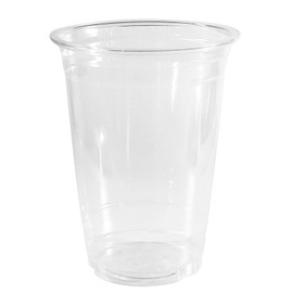 Clear Plastic Disposable Pet Cups | 24 oz Cups, 600 Pack | Crystal Clear PET Cup | Cold Smoothie | Iced Coffee Go Cups | Ideal for Coffee, Parfait, Juice, Soda, Cocktail, Party Cups (24oz, 600 count)