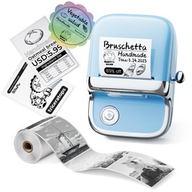 Phomemo M150 Label Maker, 2 Inch Mini Label Maker Machine with Tape, Bluetooth Thermal Sticker Printer for Home, Office, School and Small Business, Comaptible with Phone & PC