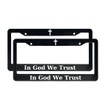 in God We Trust | Christian License Plate Frame (Pack