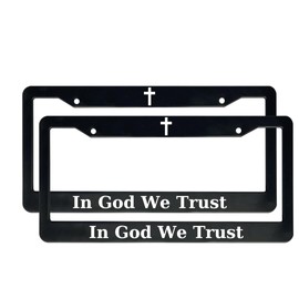 in God We Trust | Christian License Plate Frame (Pack of 2)