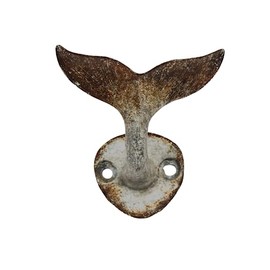 Fyne-Finds Metal Wall Hook Whale Nautical Fish Tail Hook Scarf Leads Scarf Coat Key Hook Hanger