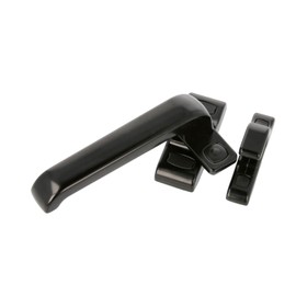 Amig - Gamma Aluminium Door Handle | Sliding Door Handle Stainless Steel | Brass Door Handle Inside | Door Opener 30 V | Mortice Lock Backset 30 mm, Black, Aluminium