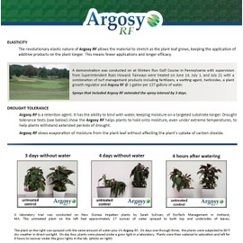 Argosy RF Elastic Sticker Spreader - Water Soluble,Polymer Matrix. Rainfast Protective Coating, Enhances Fertilizer Longevity, Improves Plant Drought Tolerance - Multi Purpose Adjuvant - 1 Gallon