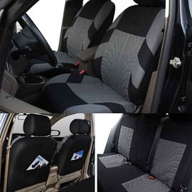 Unbranded For Toyota For Prius Car Seat Full Cloth Covers 5-Seats Front & Rear Protector