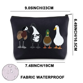 Goose Makeup Bag Duck Lover Gifts Goose Gifts Goose and Duck Merch Goose and Duck Zipper Bag (4duck UK)