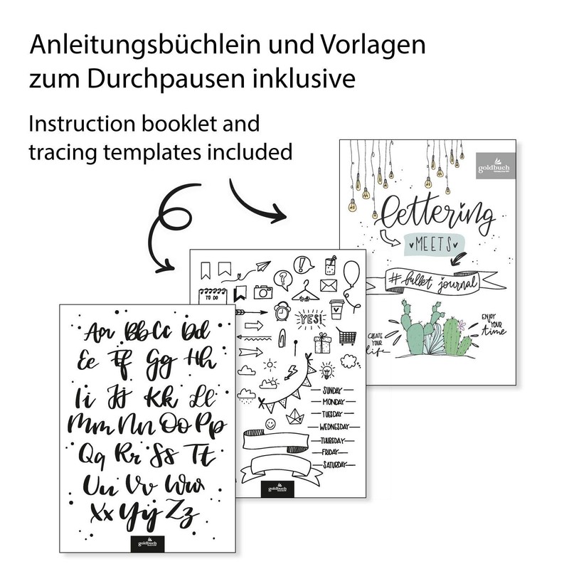 goldbuch Notizbuch Bullet Journal A5, oh lala, 200 Seiten Punktraster
