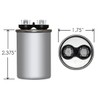 35 uF x 370 VAC Round Run Capacitor by #