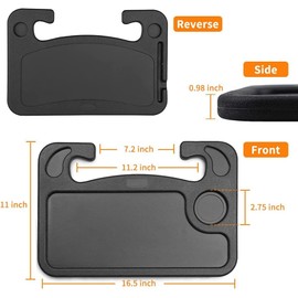 SMINKA Car Steering Wheel Desk | Car Tray Table for Eating & Storing Laptop, Travel Car Accessories fits Most Vehicles Steering Wheels