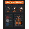 ORORO Women's Lightweight Heated Vest with Battery (Charger Not Included)